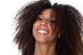 Beautiful black woman smiling Royalty Free Stock Photo