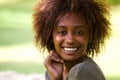 Beautiful black woman smiling Royalty Free Stock Photo