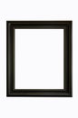Beautiful black wooden frame for picture Royalty Free Stock Photo