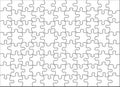 Beautiful blank transparent jigsaw puzzle