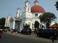The beautiful bleduk church of Semarang central java Royalty Free Stock Photo