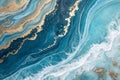 Abstract ocean ART natural luxury style incorporating marble and agate swirls with gold Royalty Free Stock Photo