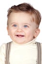 Beautiful blond baby with blue eyes Royalty Free Stock Photo