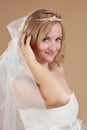 Beautiful blond bride