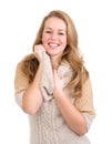 Beautiful blond woman laughing Royalty Free Stock Photo