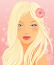 Beautiful Blond Woman Portrait Royalty Free Stock Photo