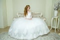 Beautiful blonde elegant Bride Royalty Free Stock Photo