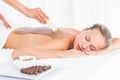 Beautiful blonde enjoying a chocolate beauty treatment