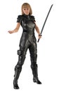 Woman in Fantasy Leathers Isolated Royalty Free Stock Photo