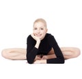 Beautiful blonde gymnast Royalty Free Stock Photo