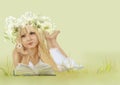 Beautiful blondie girl Royalty Free Stock Photo