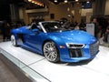 Beautiful Blue Audi R8 Spyder Convertible