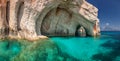 Blue caves, Zakinthos island, Greece Royalty Free Stock Photo