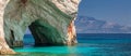 Blue caves, Zakinthos island, Greece Royalty Free Stock Photo