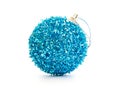 a beautiful blue christmas ball Royalty Free Stock Photo