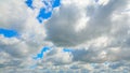 Beautiful Blue cloudy sky. Panorama. Abstract background Royalty Free Stock Photo