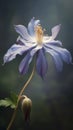 beautiful blue Columbine generative AI