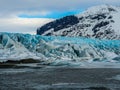 Beautiful Blue Glacier in Iceland