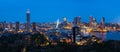 Cityscape of Rotterdam from above Royalty Free Stock Photo