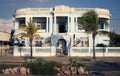 Beautiful blue house in Cienfuegos, Cuba