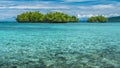 Beautiful Blue Lagoone near Kordiris Homestay, Gam Island, West Papuan, Raja Ampat, Indonesia