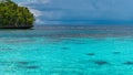 Beautiful Blue Lagoone near Kordiris Homestay, Gam Island, West Papuan, Raja Ampat, Indonesia