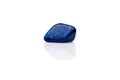 Beautiful blue lapis lazuli gem stone isolated Royalty Free Stock Photo