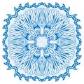 Beautiful blue mandala.