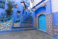 Beautiful blue medina of Chefchaouen city in Morocco, Africa