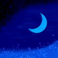 Beautiful blue moon wallpaper