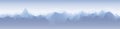 Beautiful Blue Mountain Landscape Banner