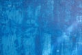 Beautiful blue painted grunge wall texture, different blue tones Royalty Free Stock Photo