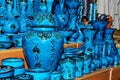 Beautiful blue pottery