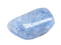 Beautiful blue quartz gemstone on background