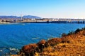 Beautiful blue river in the countryside in Chile, South America Royalty Free Stock Photo