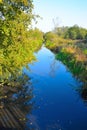 Beautiful blue river Royalty Free Stock Photo
