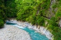 Beautiful blue river in Taiwan