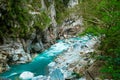 Beautiful blue river in Taiwan