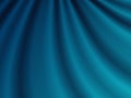 Beautiful Blue Satin. Drapery Background Royalty Free Stock Photo