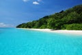 Beautiful blue sea ,blue sky from tachai island Royalty Free Stock Photo