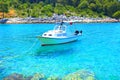 Beautiful blue sea, Island Hvar in Croatia Royalty Free Stock Photo