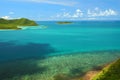 Beautiful blue seascape at Chonburi province, Gulf of Thailand. Royalty Free Stock Photo