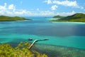 Beautiful blue seascape at Khao Ma Cho Pier Samaesan Island Chonburi at Thailand. Royalty Free Stock Photo