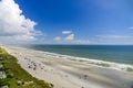 Beautiful Blue Skies from Beach Resort Balcony Royalty Free Stock Photo