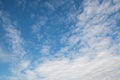 Beautiful blue skies and some clouds in springtime.