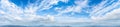 Beautiful blue sky background with tiny clouds.Panorama Royalty Free Stock Photo