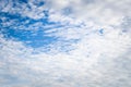 A Tapestry of Tranquil Beauty: Vibrant Blue Sky with Scattered Cirrocumulus Clouds