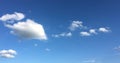 Beautiful blue sky with clouds background.Sky with clouds weather nature cloud blue.Blue sky with clouds and sun.