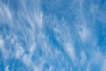 Beautiful blue sky with clouds background, Windy day Royalty Free Stock Photo