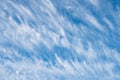 Beautiful blue sky with clouds background, Windy day Royalty Free Stock Photo